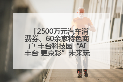 2500万元汽车消费券、60余家特色商户 丰台科技园“AI丰台 更京彩”未来玩家市集活动正式开幕