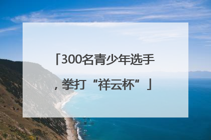 300名青少年选手，拳打“祥云杯”